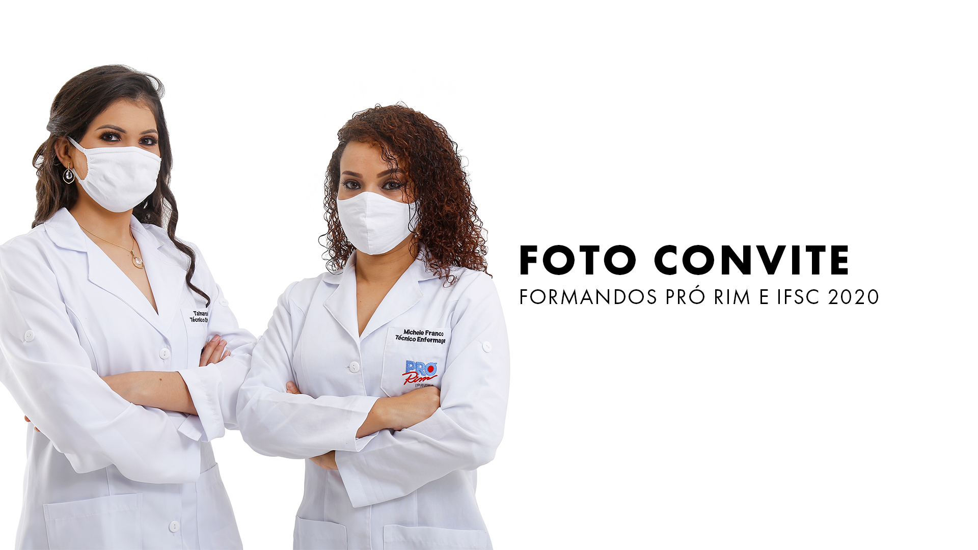 Foto Convite - Tec. Enfermagem, Gestão Hospitalar e Massoterapia Pró RIm e IFSC 2020 Foto Convite - Tec. Enfermagem, Gestão Hospitalar e Massoterapia Pró RIm e IFSC 2020